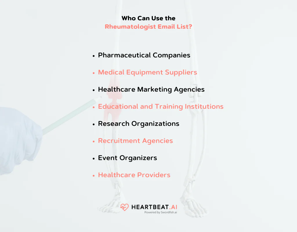 Rheumatologist Email List