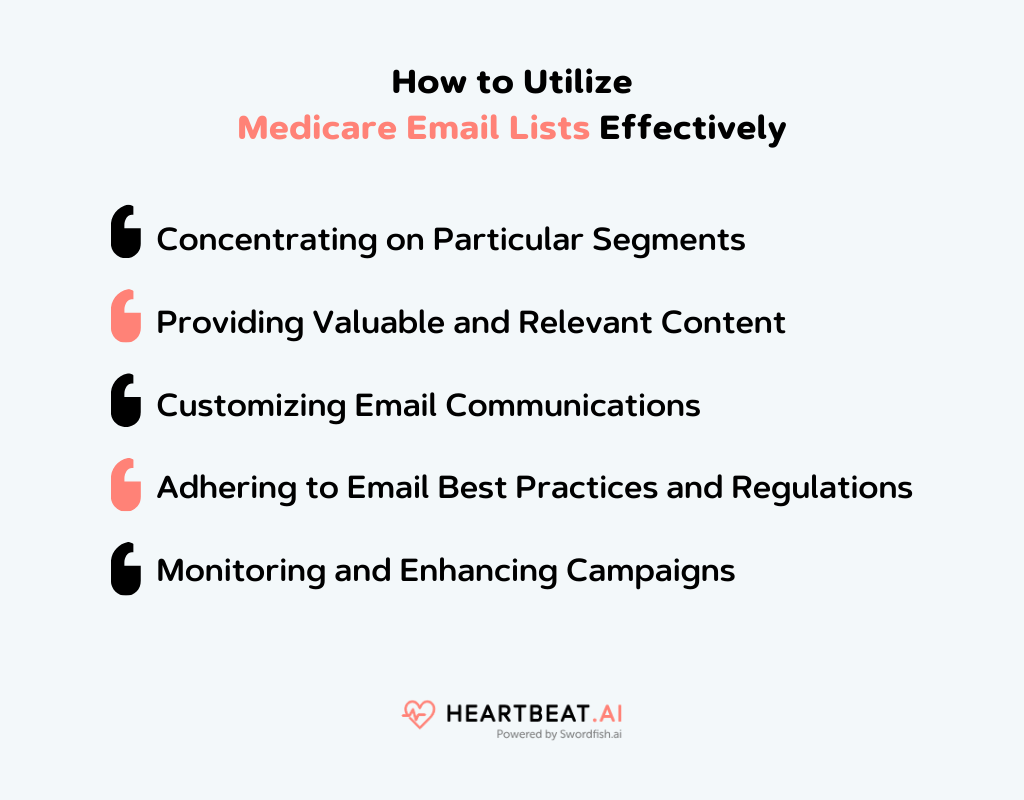 Utilize medicare Email Lists Effectively