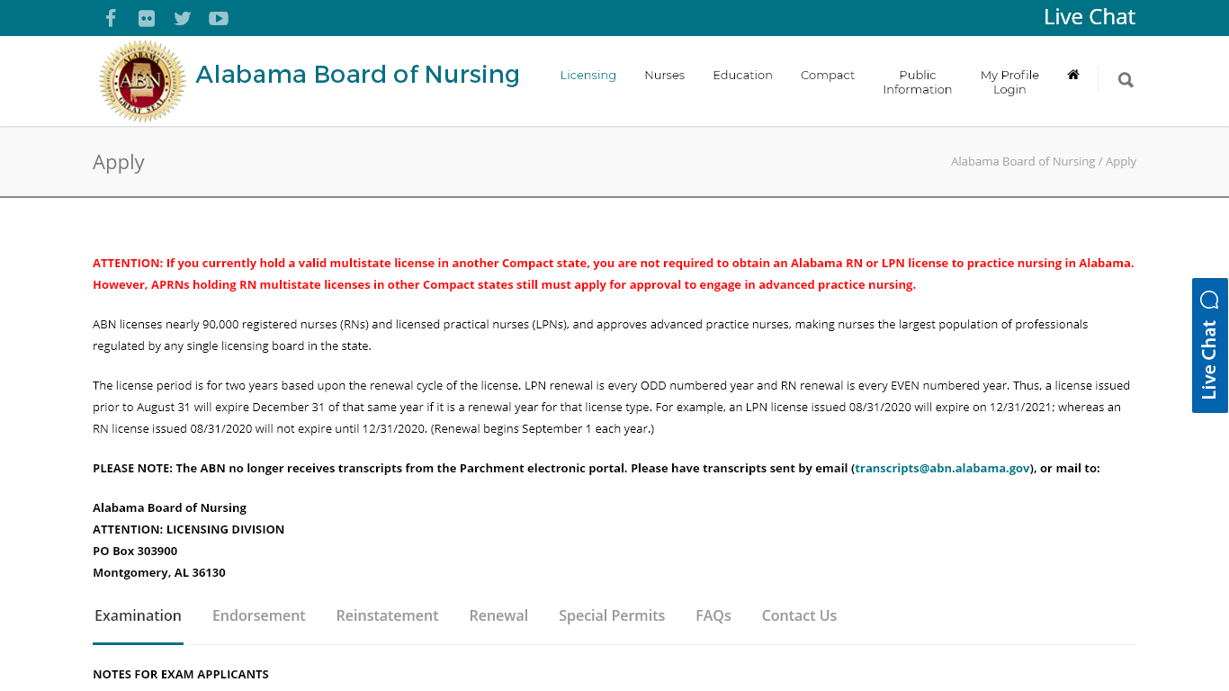 Alabama Board Of Nursing Licensing Renewal Requirements For AL 
