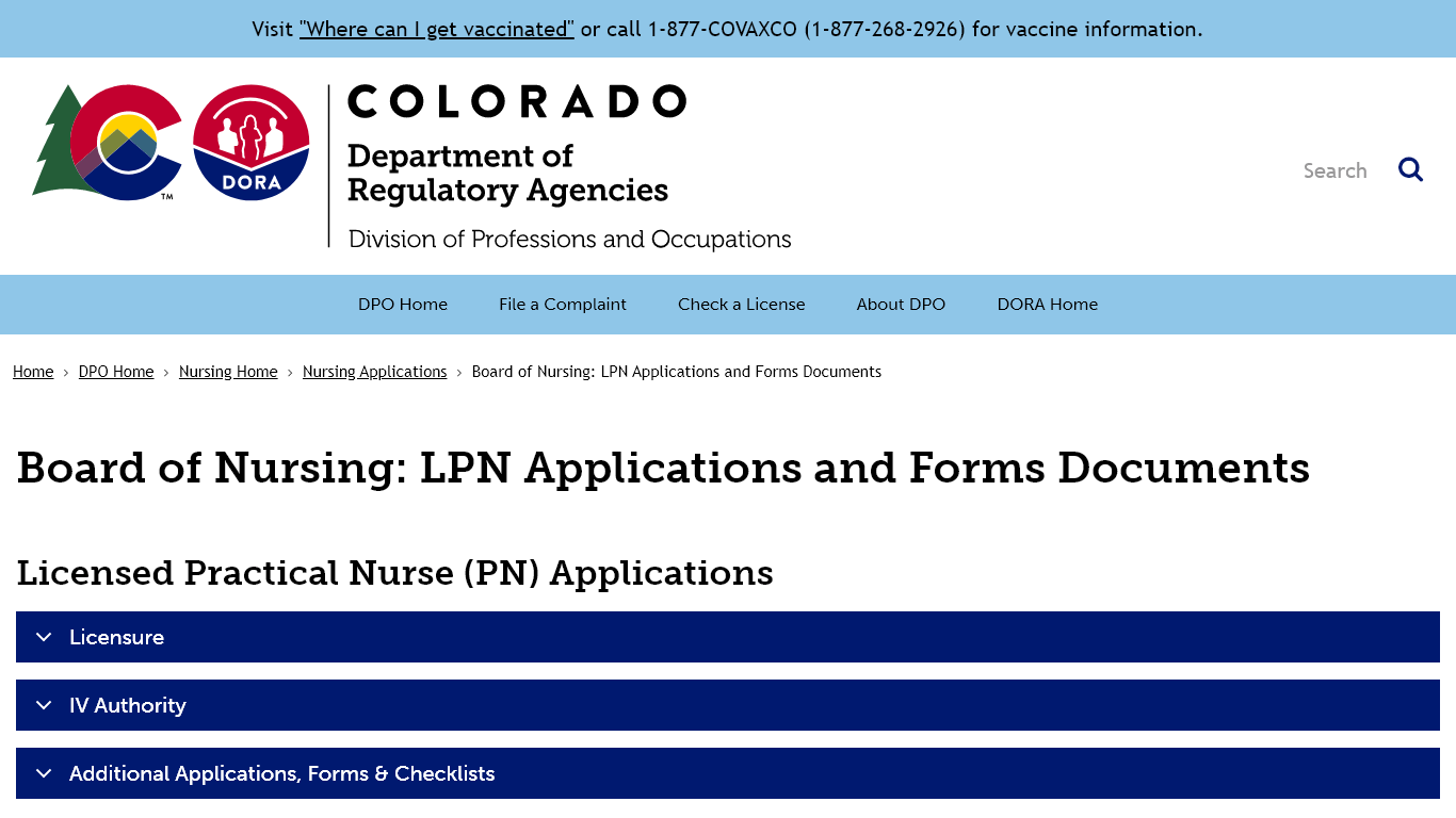 Colorado Board of Nursing Licensing Renewal Requirements for CO