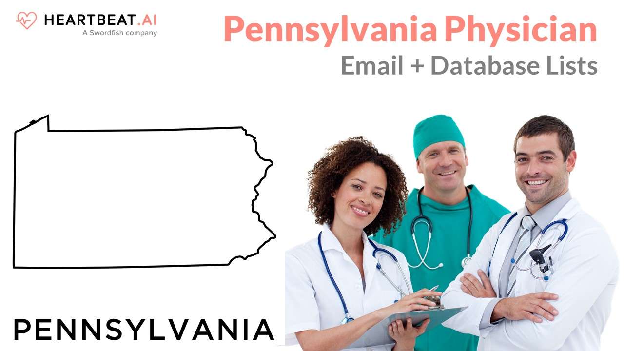 Pennsylvania Physician Email, Mailing, Database Lists for PA Doctors