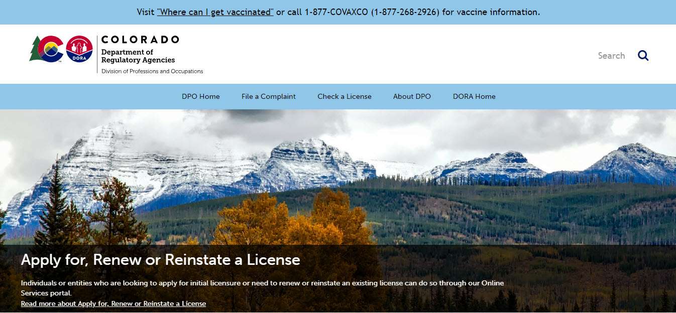 Colorado Board of Dentistry Quick Guide to Licensing