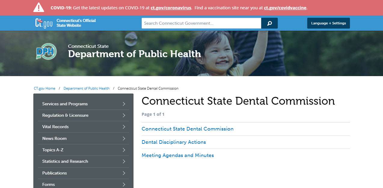 Connecticut Board of Dentistry Quick Licensing Reference