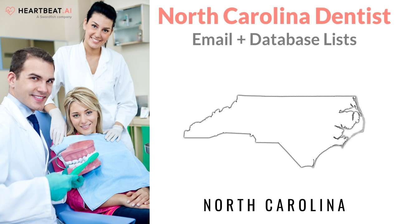 North Carolina Dental Email, Mailing, Database Lists for NC Dentists