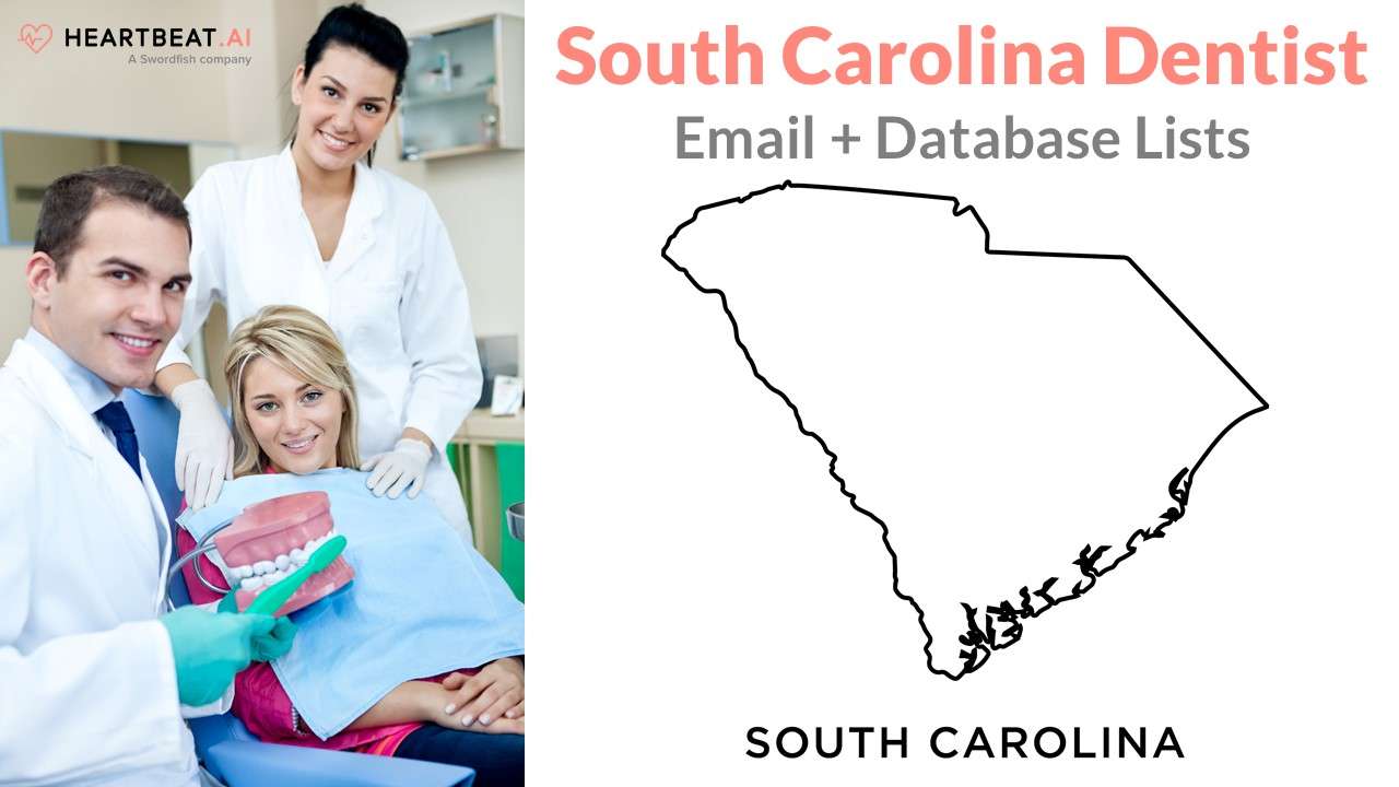 South Carolina Dental Email, Mailing, Database Lists for SC Dentists