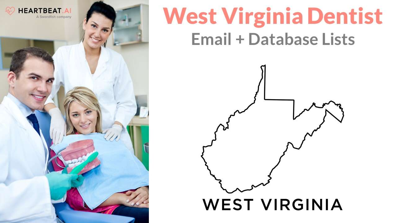 West Virginia Dental Email, Mailing, Database Lists for WV Dentists