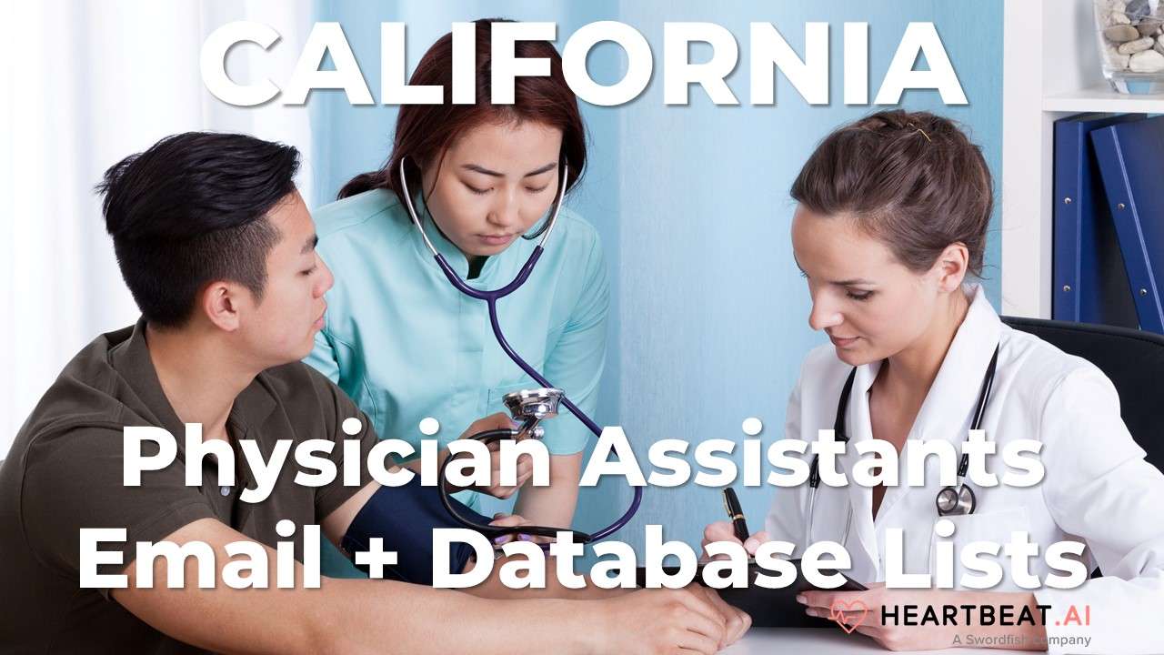 California Physician Assistants Email, Mailing, Database Lists for CA
