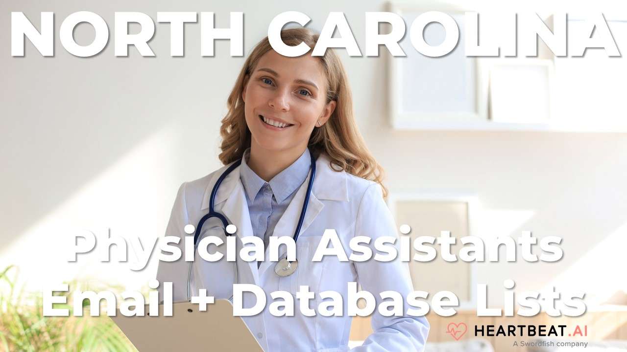 North carolina physician assistants email database lists 100 