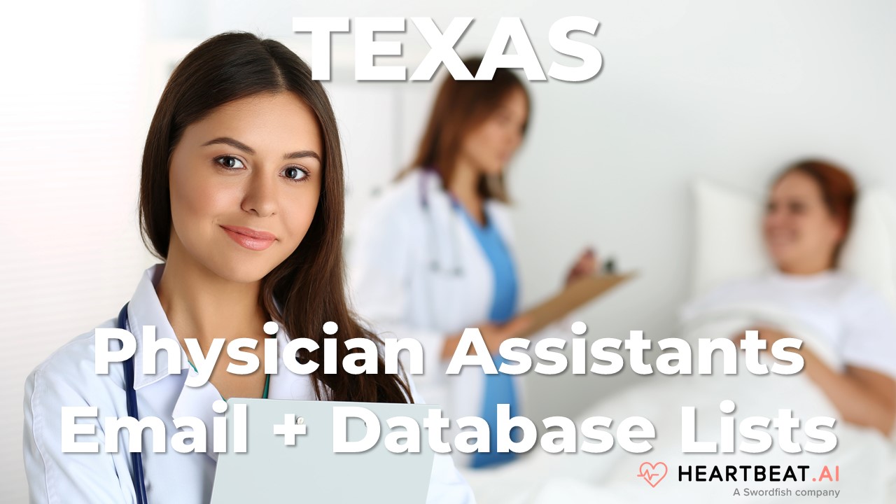 Texas Physician Assistants Email, Mailing, Database Lists for TX