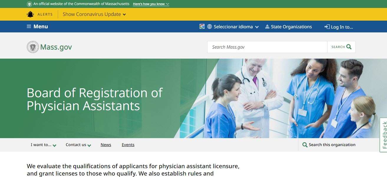 Massachusetts Board of Physician Assistants Licensing Process