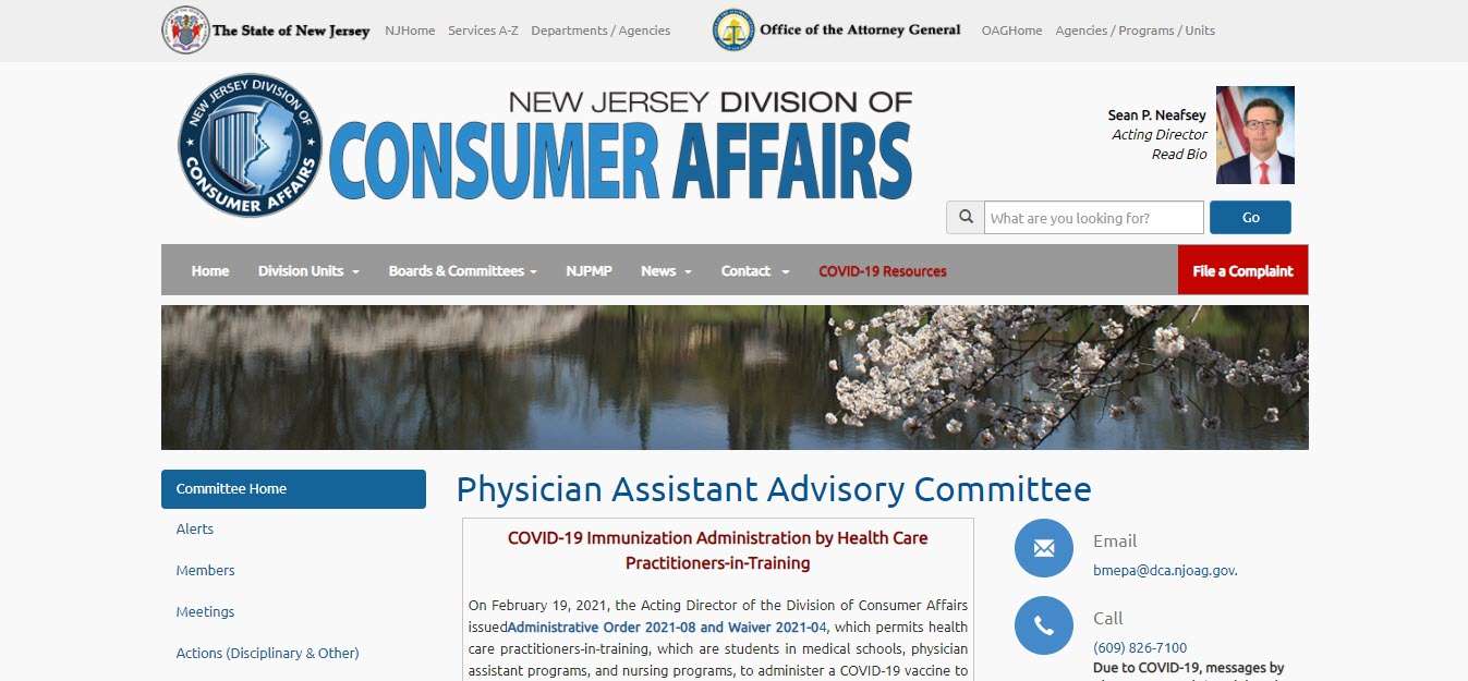 New Jersey Board of Physician Assistants Your Guide to Licensing