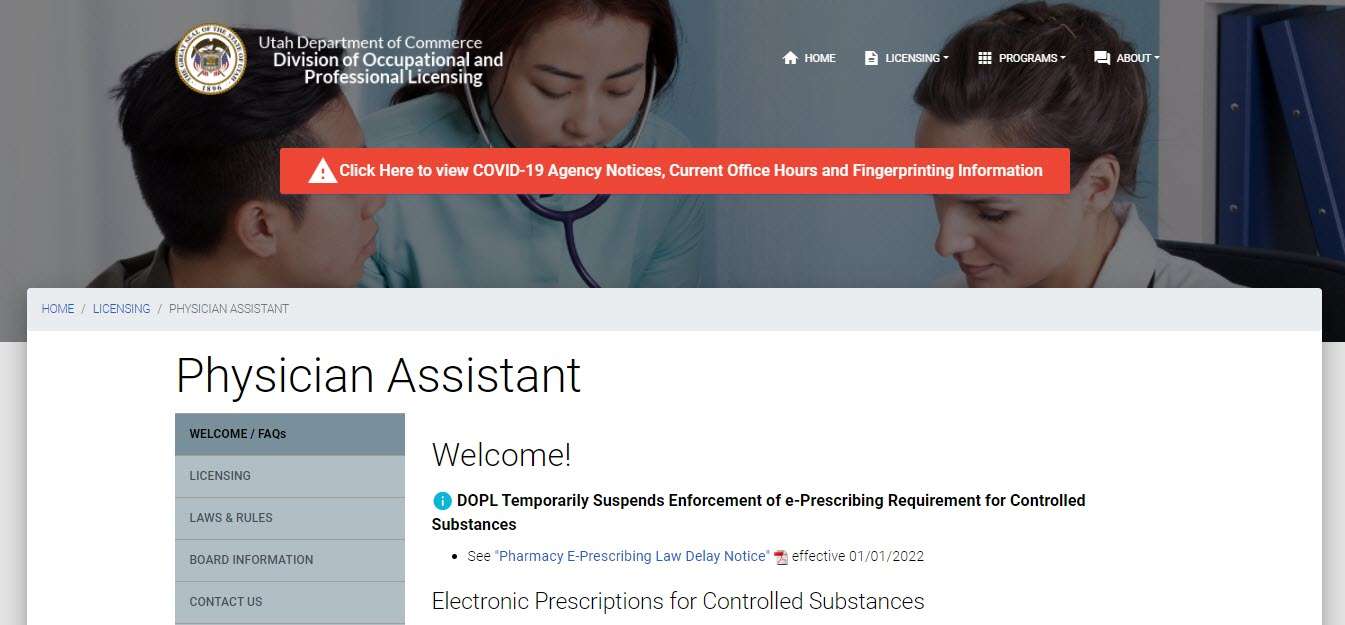 Utah Board of Physician Assistants Smooth Licensing Process Heartbeat.ai