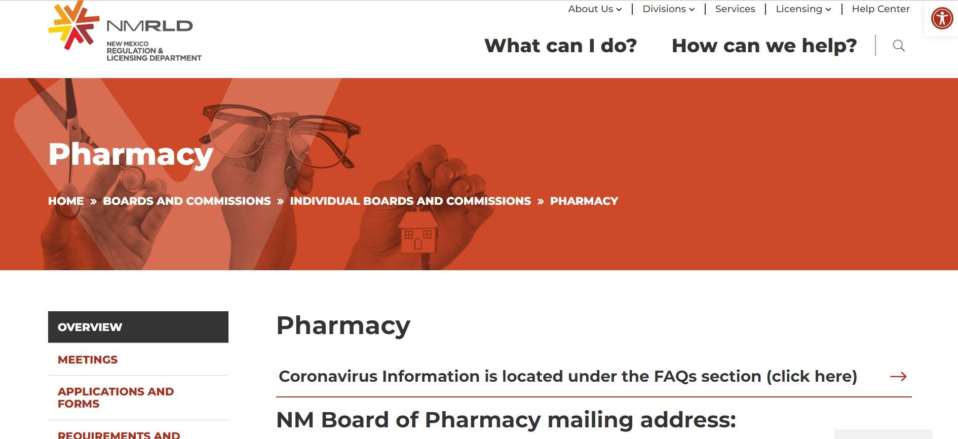 New Mexico Board of Pharmacy Quick Licensing Reference