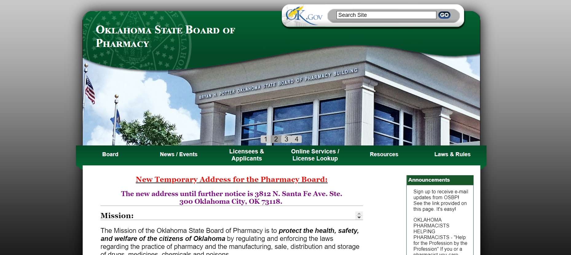 Oklahoma Board of Pharmacy License Lookup and Renewal Assistance