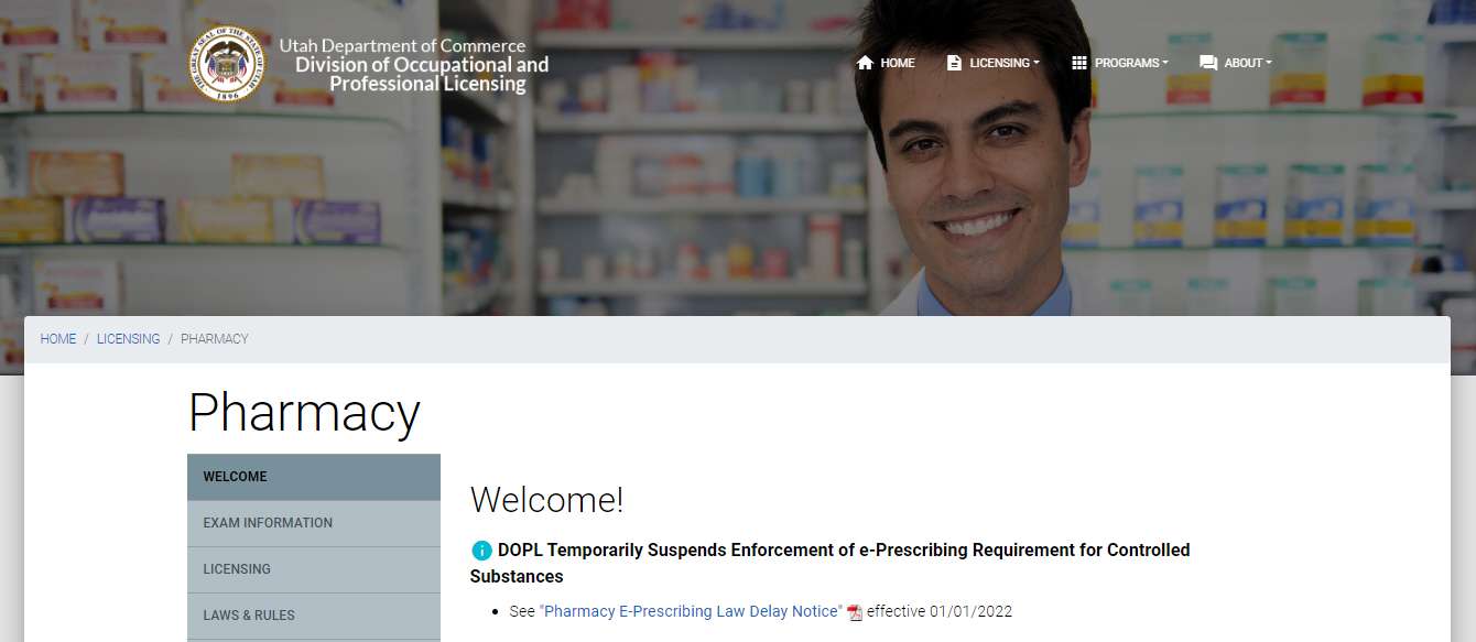 Utah Board of Pharmacy Quick Guide to Licensing