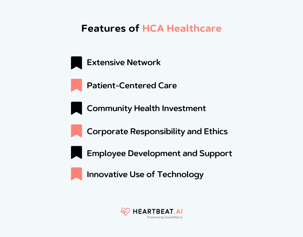 Features of HCA Healthcare