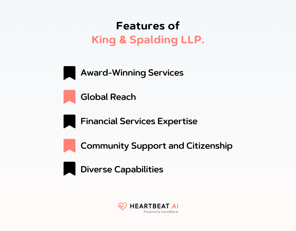 Features of King & Spalding LLP.