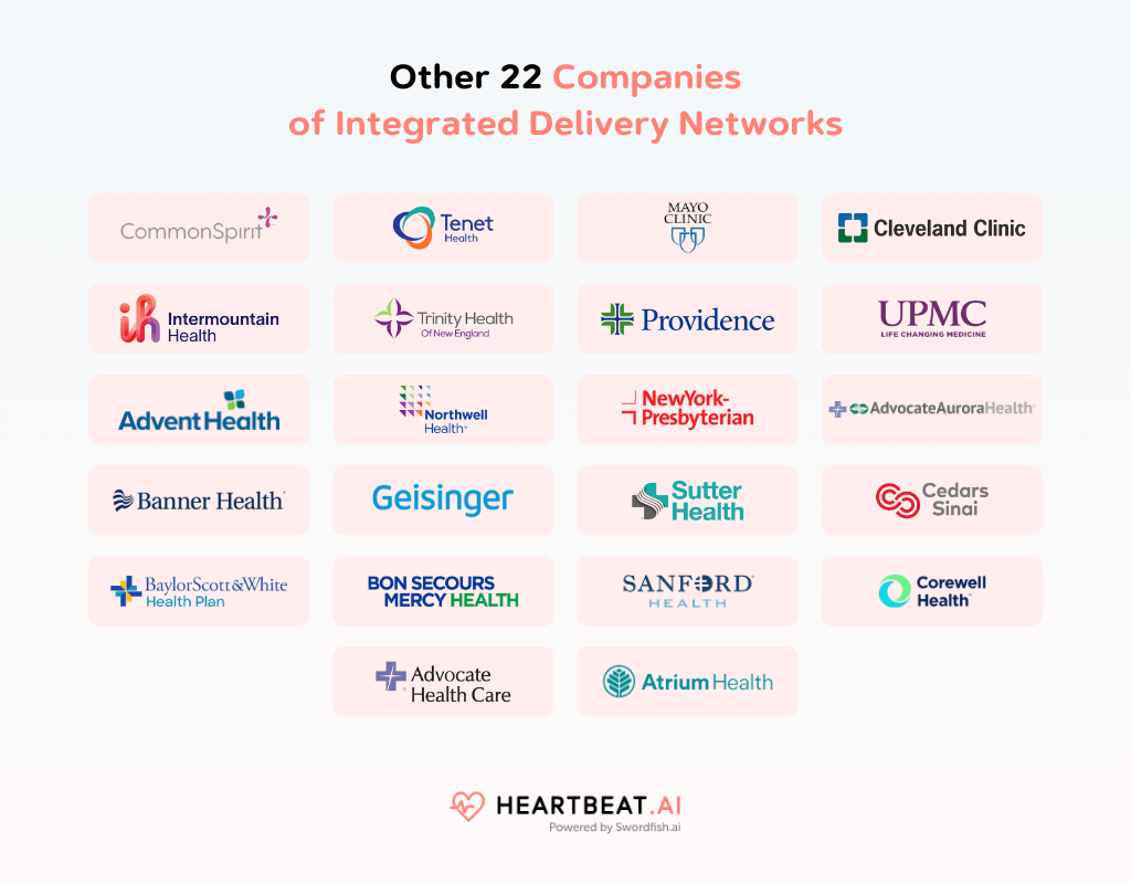 Other 22 Companies of Integrated Delivery Networks