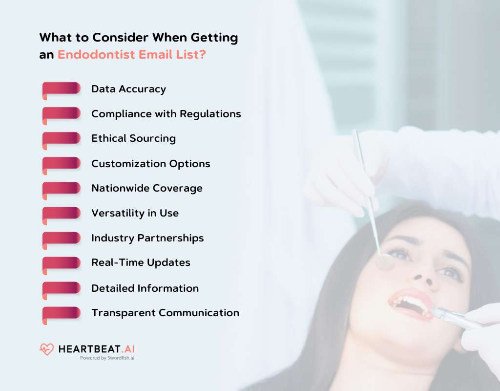 Endodontists Email List Precision Guaranteed