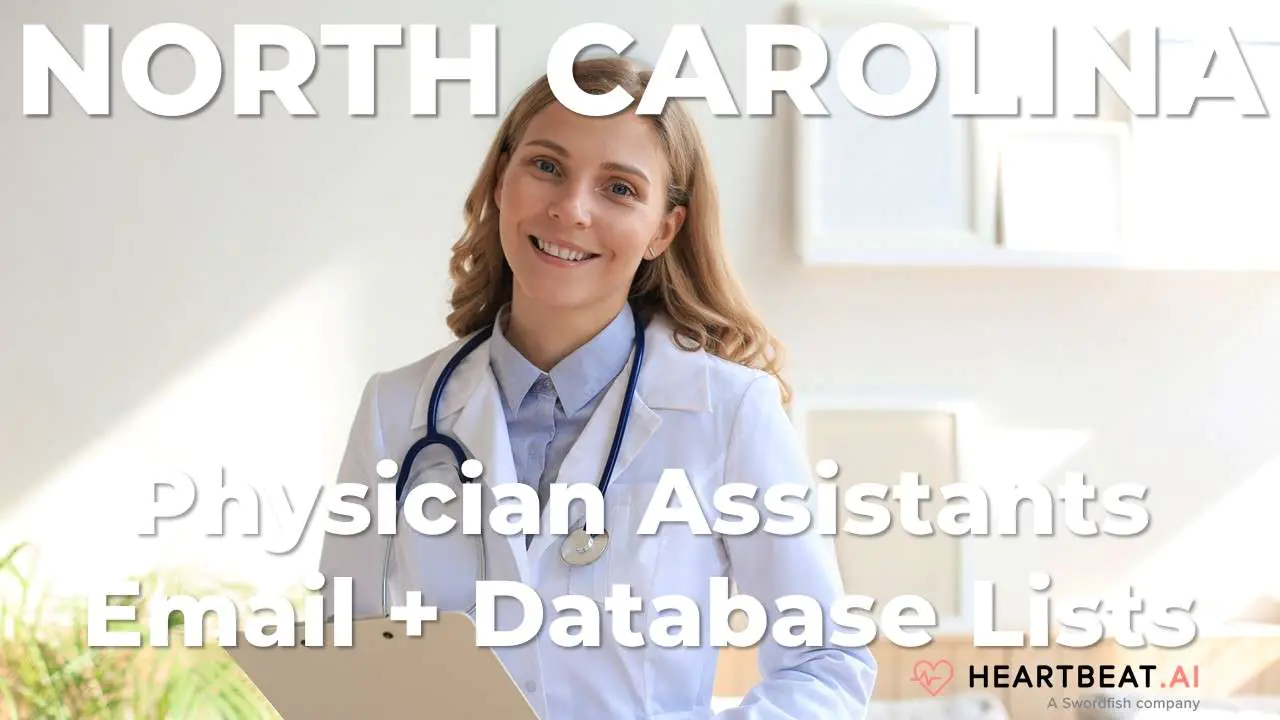 North Carolina Physician Assistants Email, Mailing, Database Lists for NC