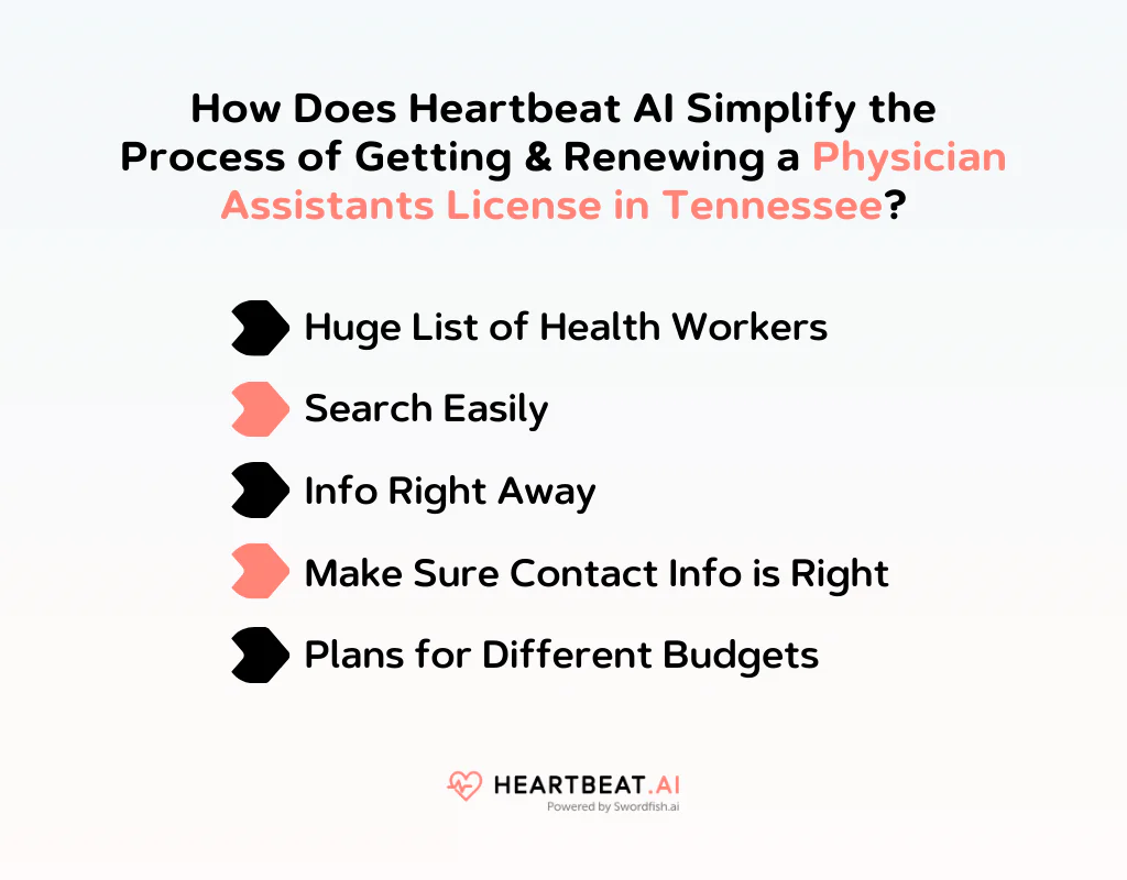 How Does Heartbeat AI Simplify the Process of Getting & Renewing a Physician Assistants License in Tennessee
