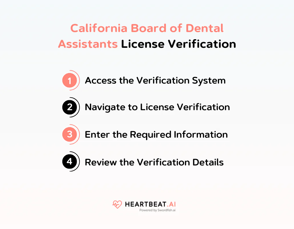 California Board of Dental Assistants License Verification