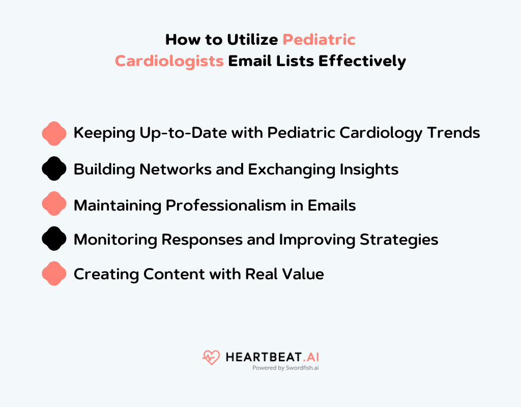 Utilize Pediatric Cardiologists Email Lists Effectively