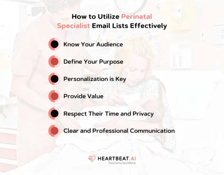 How to Utilize Perinatal Specialist Email Lists Effectively
