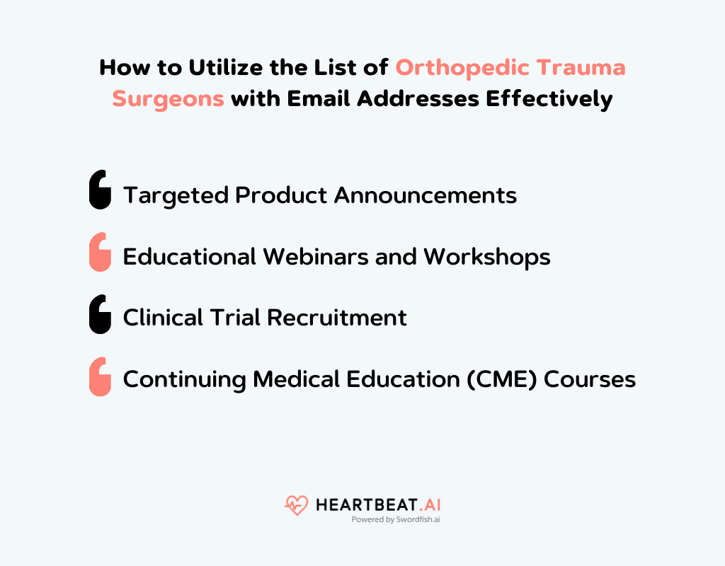 Utilize the List of Orthopedic Trauma Surgeons with Email Addresses Effectively