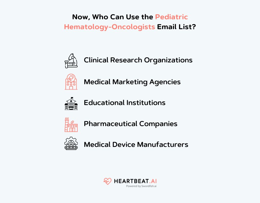 Use the Pediatric Hematology-Oncologists Email List