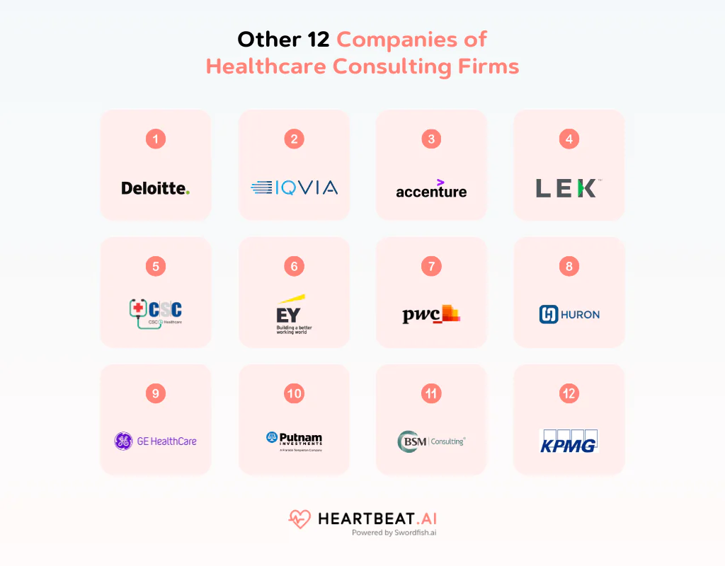 Other 12 Companies of Healthcare Consulting Firms