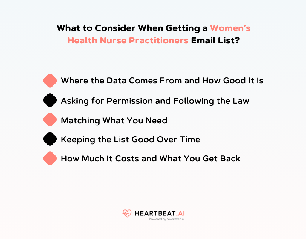 Getting a Women’s Health Nurse Practitioners Email List