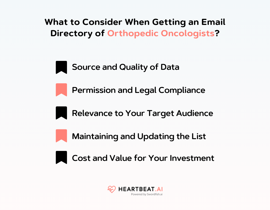 Getting an Email Directory of Orthopedic Oncologists