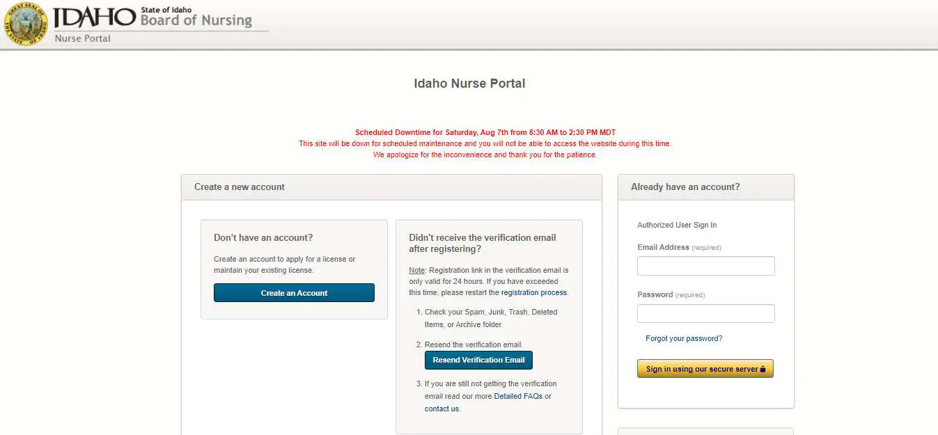 Licensing requirements for the Idaho Board of Nursing.