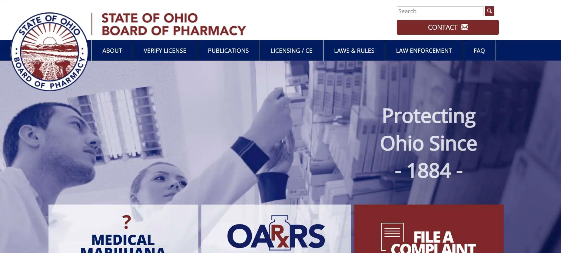 Ohio Board of Pharmacy website