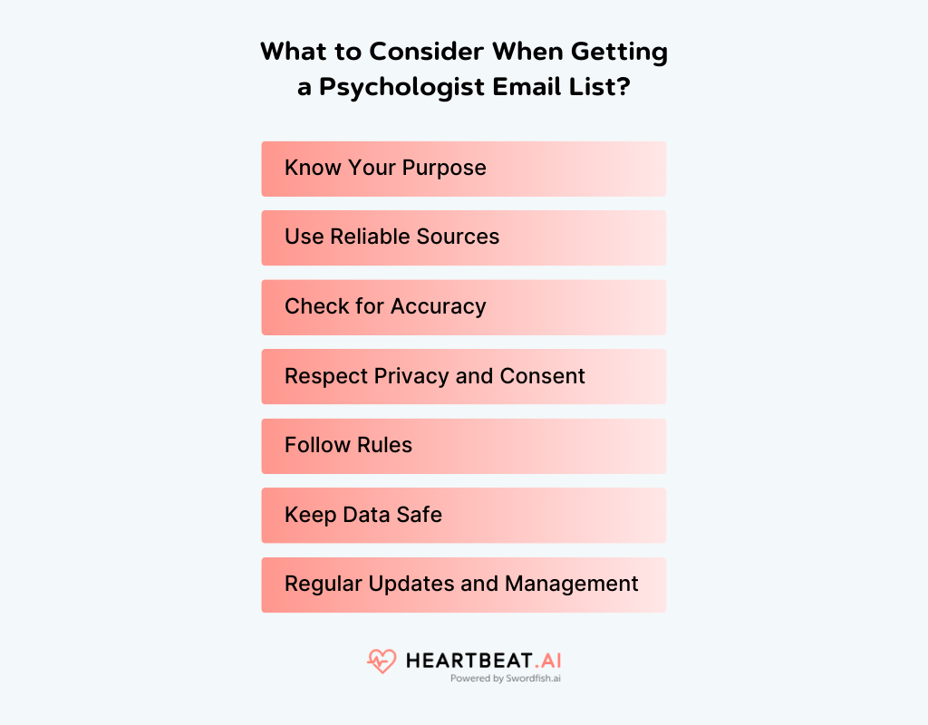 What to Consider When Getting a Psychologist Email List