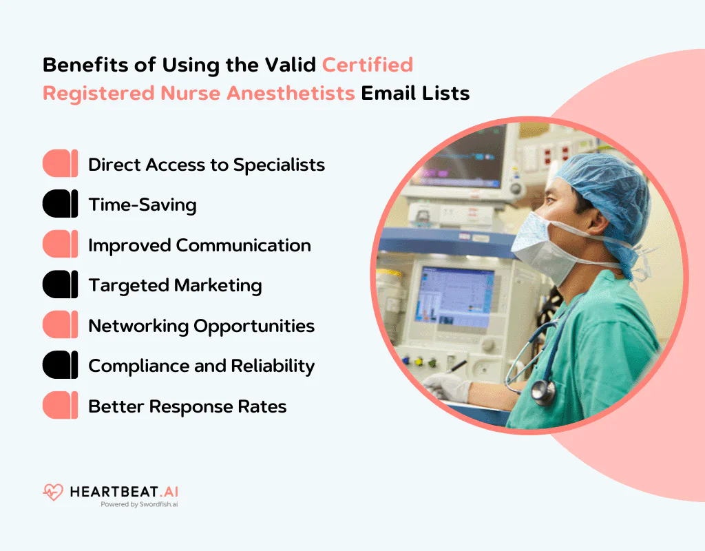 Benefits of Using the Valid Certified Registered Nurse Anesthetists Email Lists