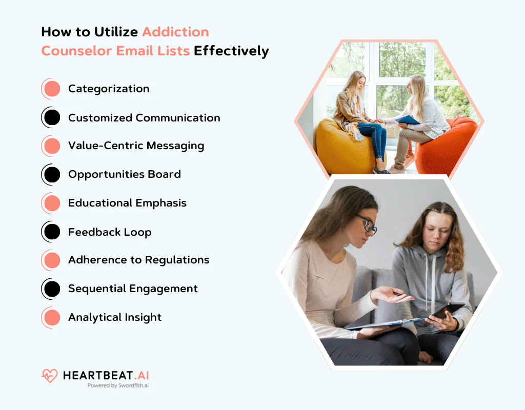 Utilize Addiction Counselor Email Lists Effectively