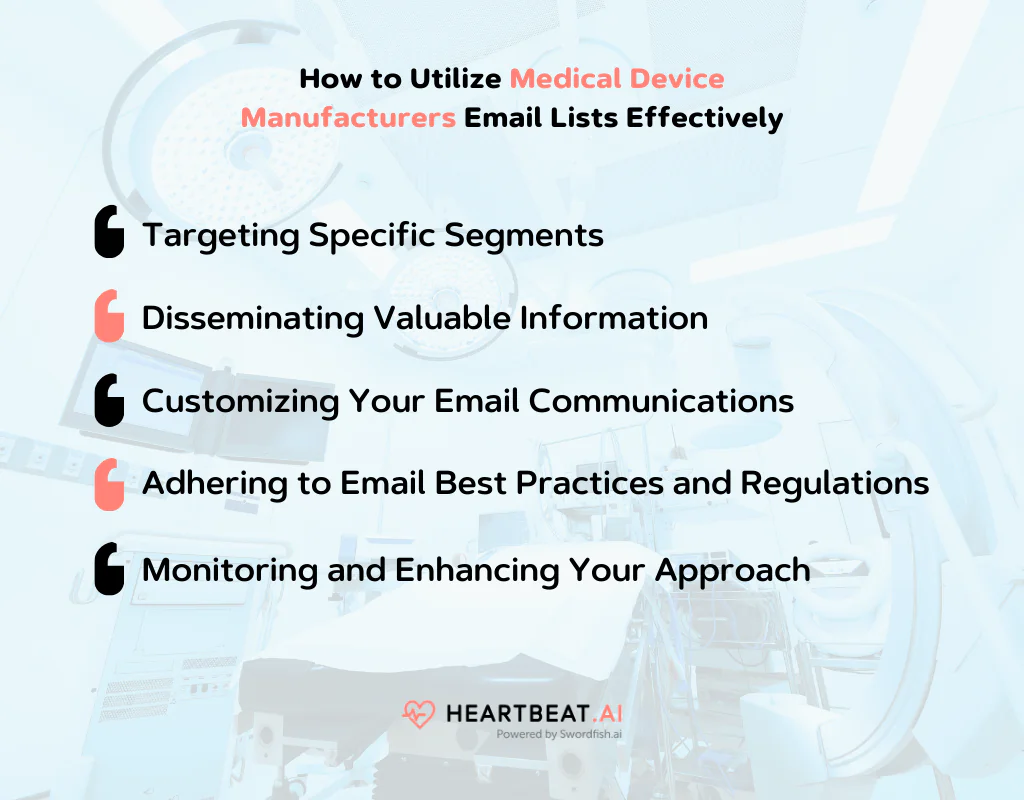 Utilize Medical Device Manufacturers Email Lists Effectively