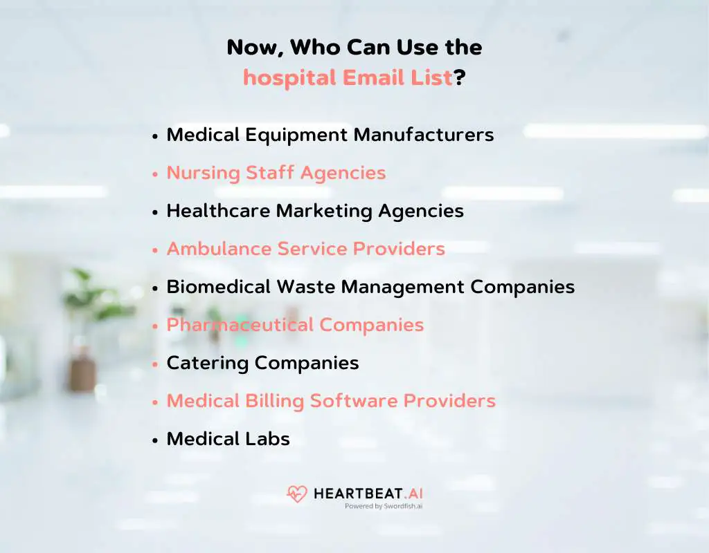 Use the hospital Email List