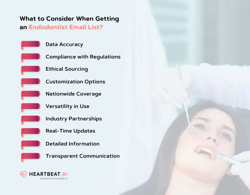 Consider an Endodontist Email List