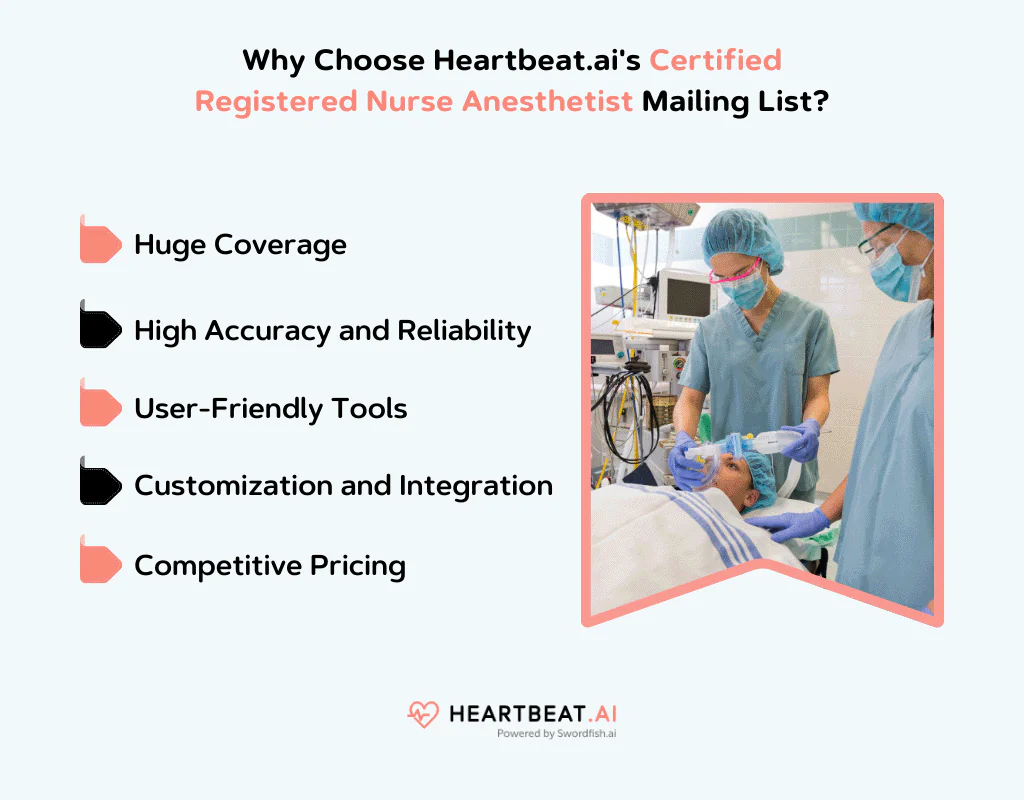 Heartbeat.ai's Certified Registered Nurse Anesthetist Mailing List