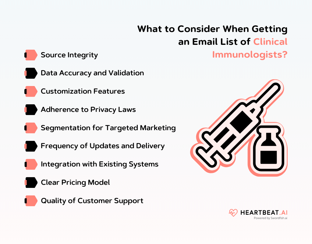 What to Consider When Getting an Email List of Clinical Immunologists